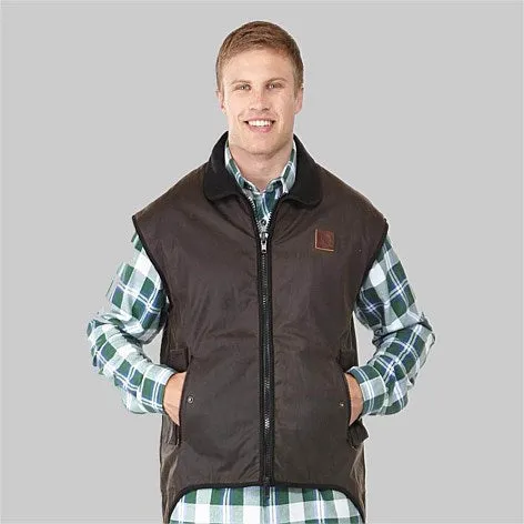 Mens Foxton Wool Lined, Oilskin Vest