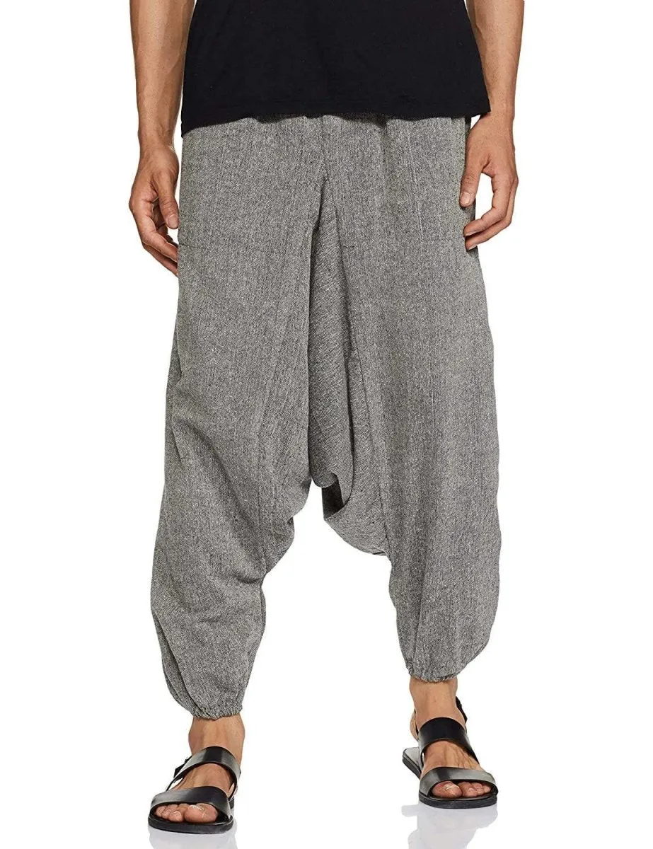 Men's Harem Pant | Grey | Fits Waist Size 26" to 38"