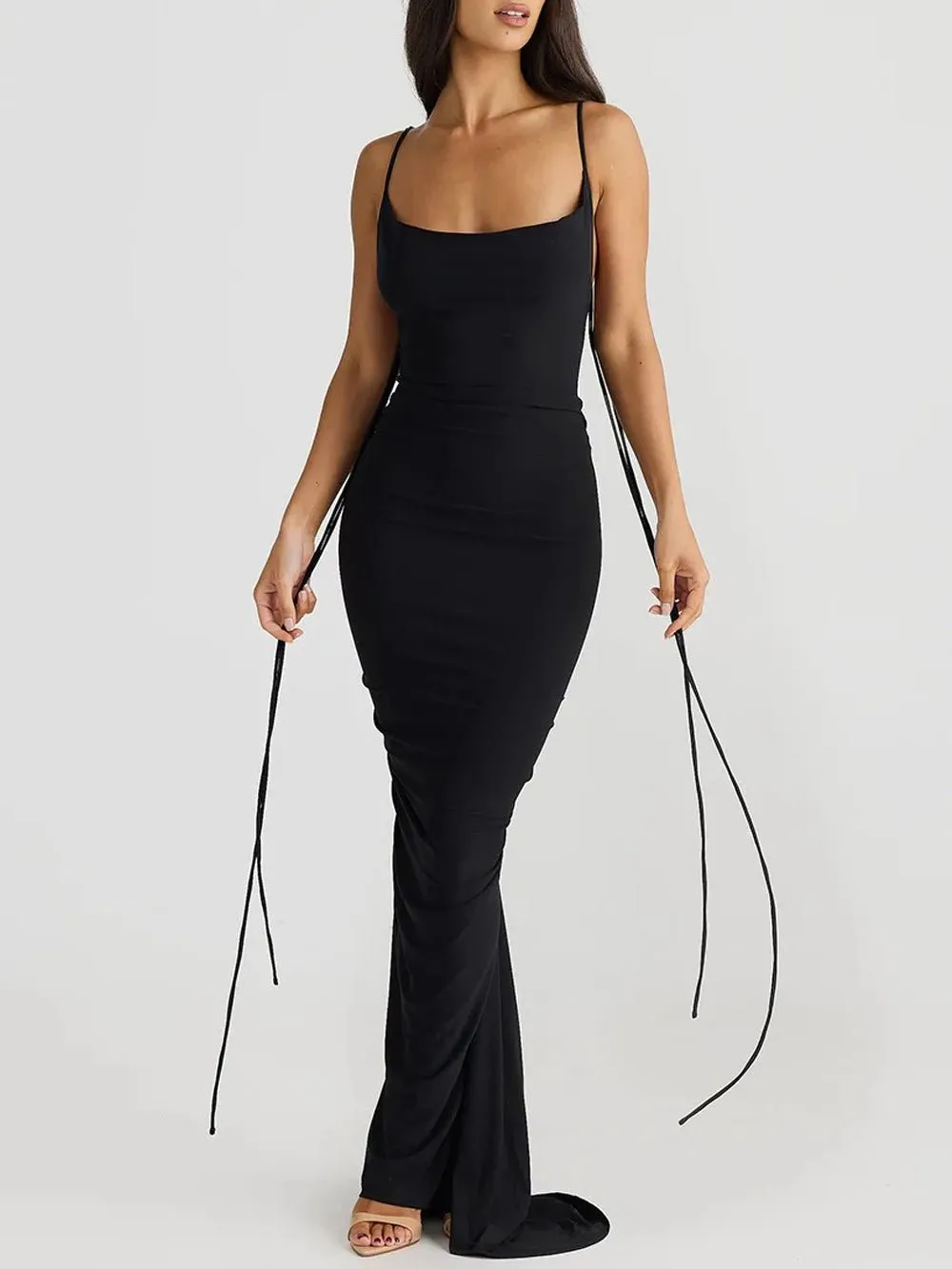 Mikayla Sleeveless Bodycon Maxi Dress