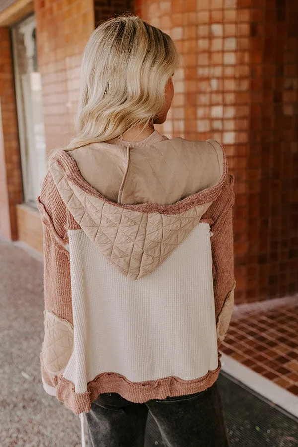 Misty Starlight Light Weight Knit Jacket in Mocha