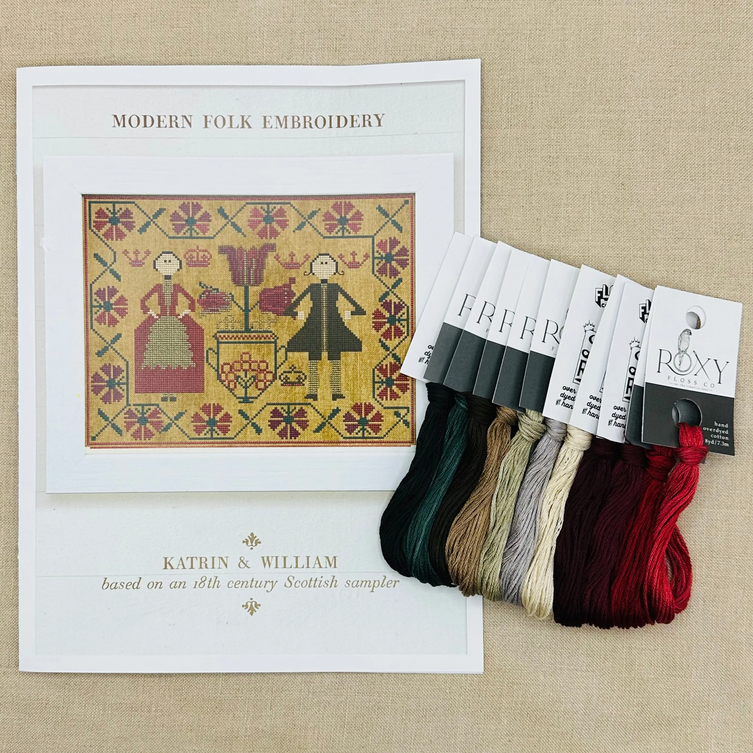 Modern Folk Embroidery -  Katrin & William - Booklet Chart