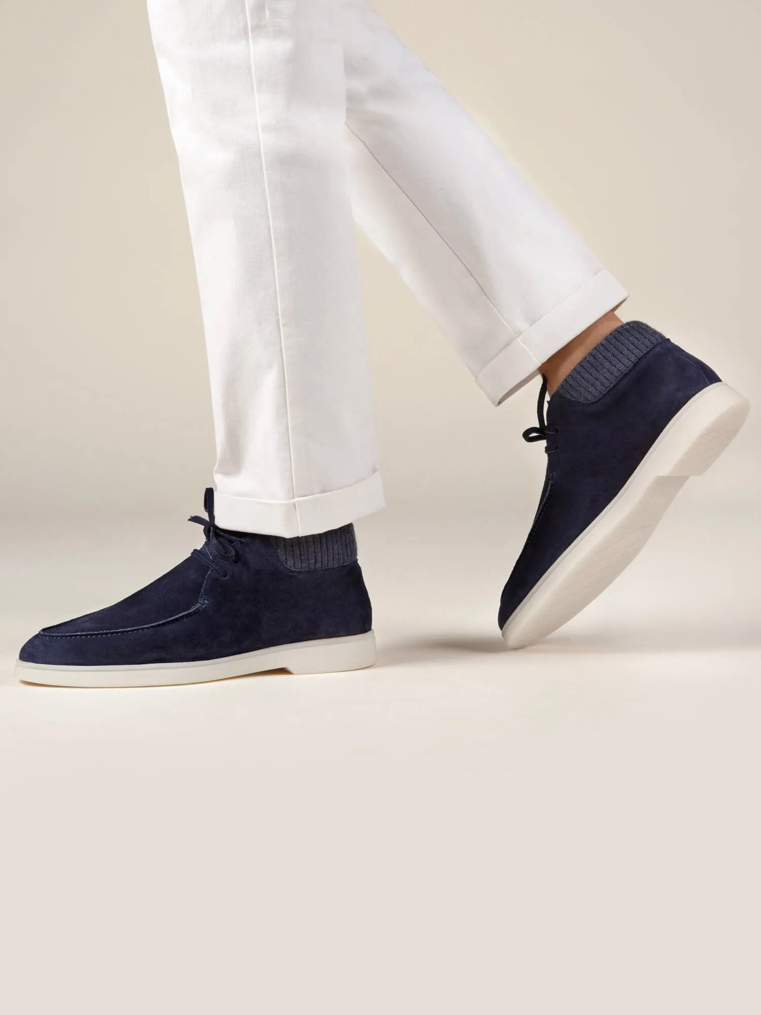 Navy Desert Boot