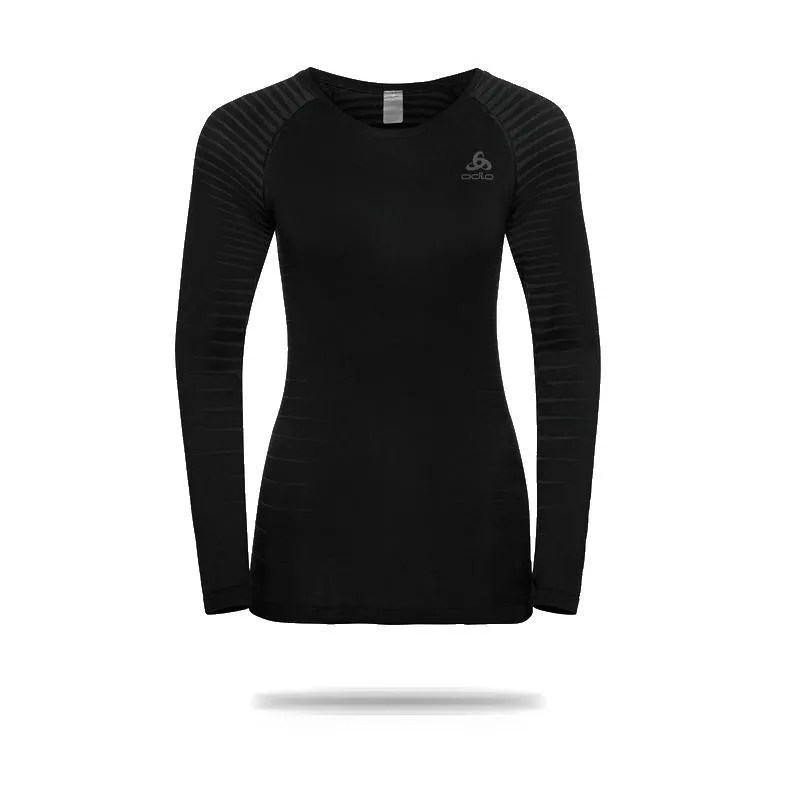 Odlo Women's Crew Neck Performance Base Layer Long Sleeve