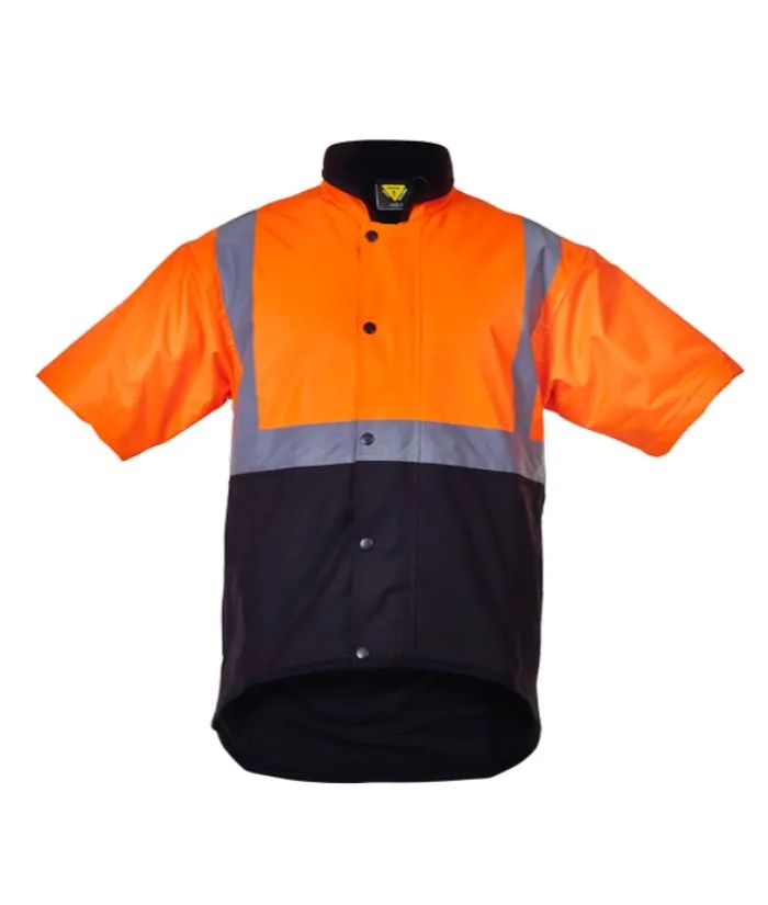 Oilskin Day/Night, Short Sleeve, Fleece Lined Vest