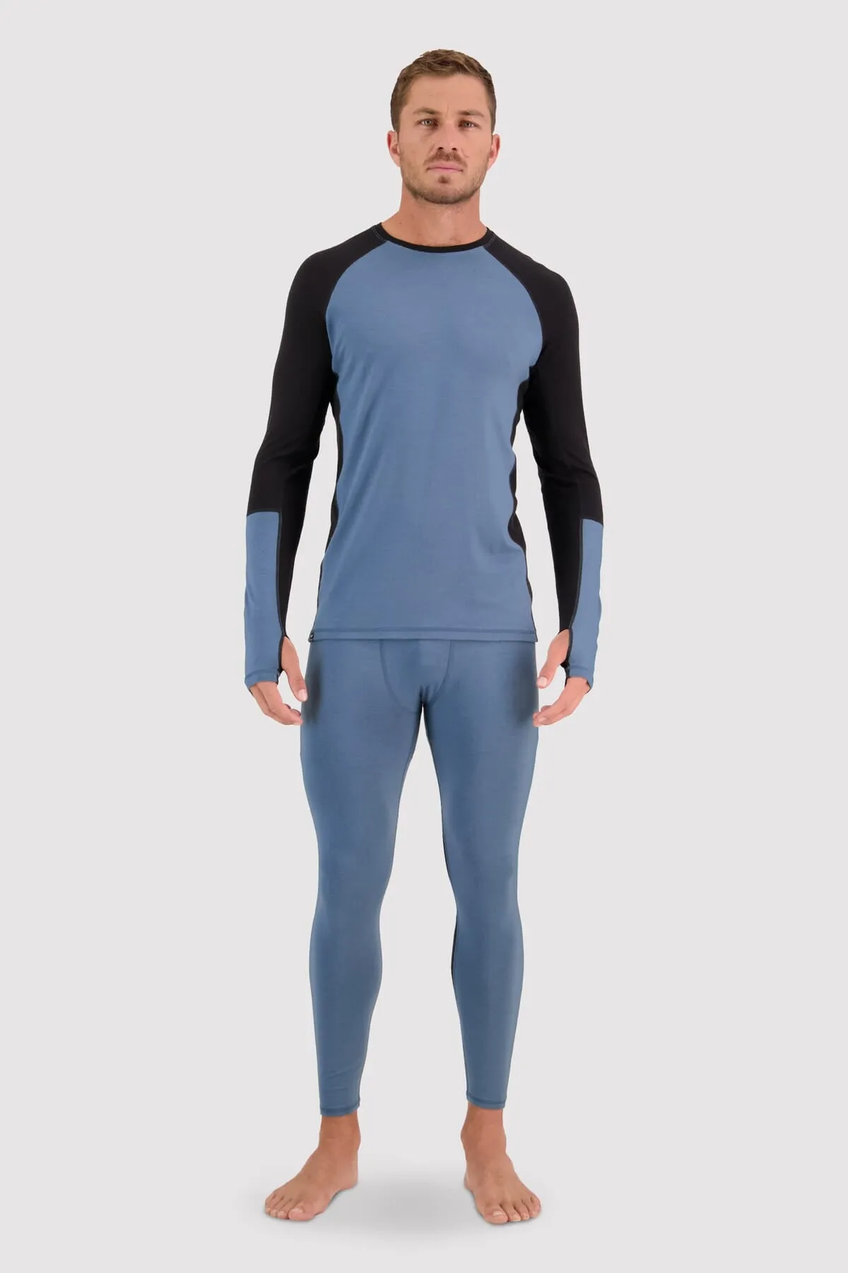 Olympus Merino LS - Blue Slate Black