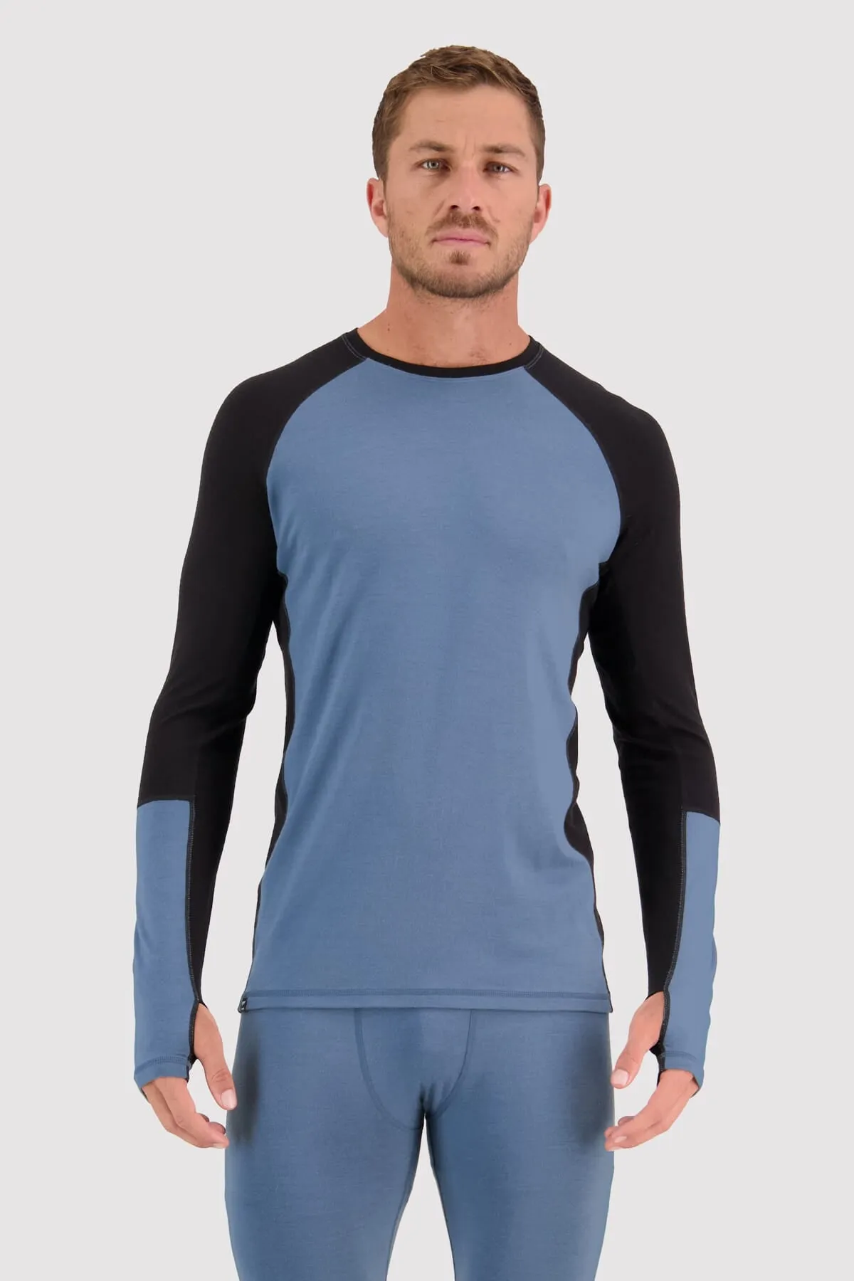 Olympus Merino LS - Blue Slate Black