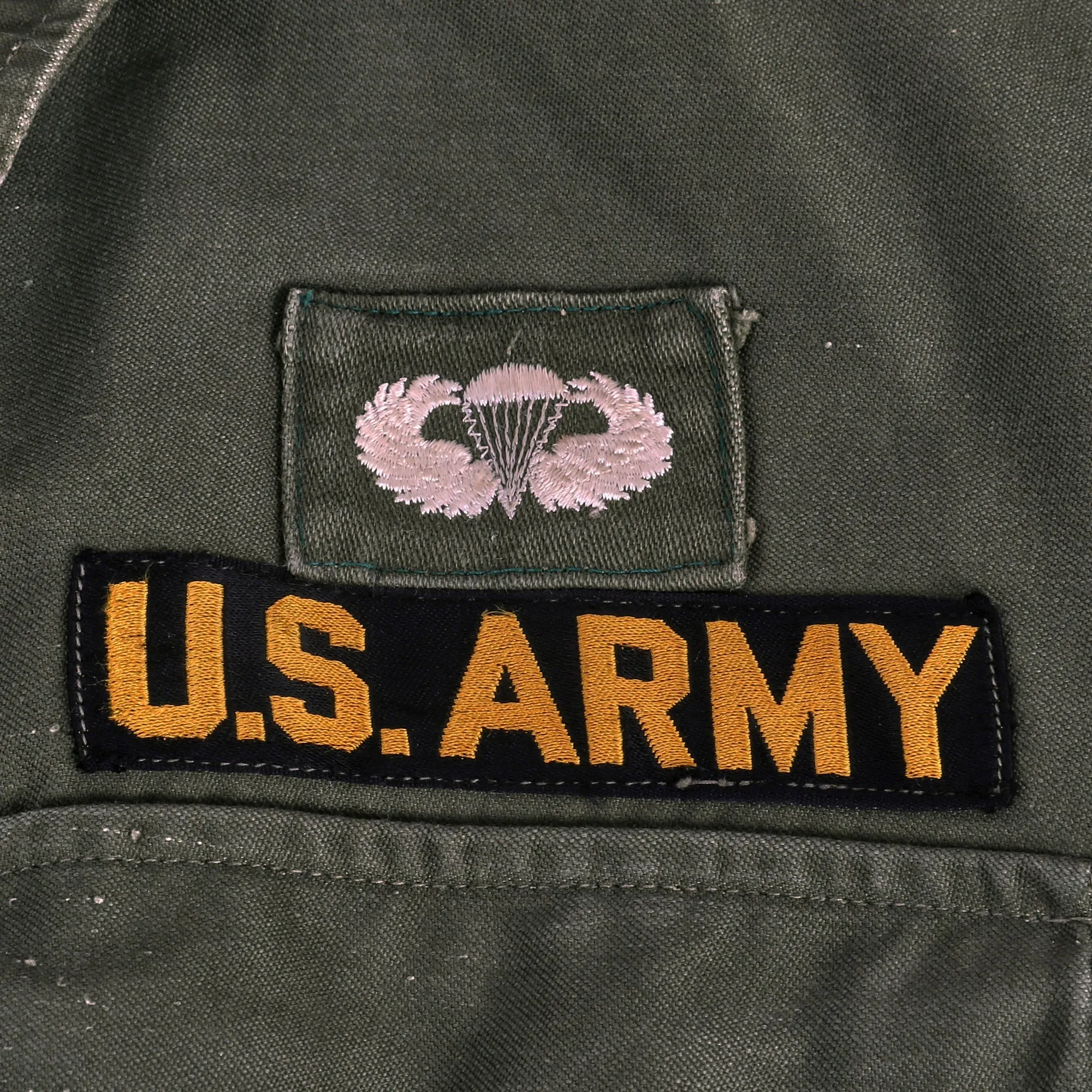 Original U.S. Vietnam War M1951 1st Special Forces (Airborne) Field Jacket with Period Applied Insignia - Paratrooper’s Wings