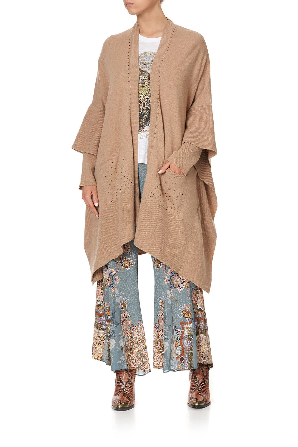 OVERSIZED PATCH POCKET CARDIGAN LE PALAIS DU ZAHIR