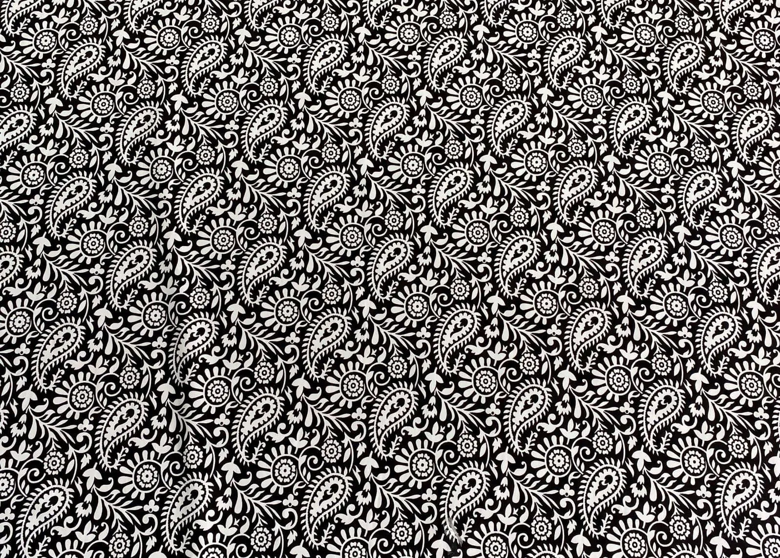 Paisley - Monochrome Cotton Poplin