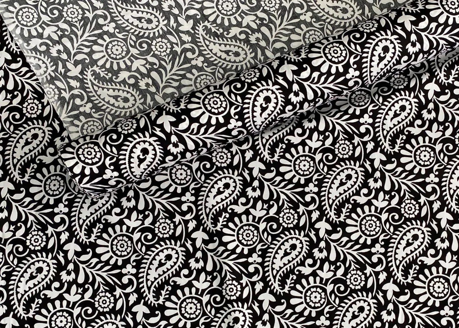 Paisley - Monochrome Cotton Poplin