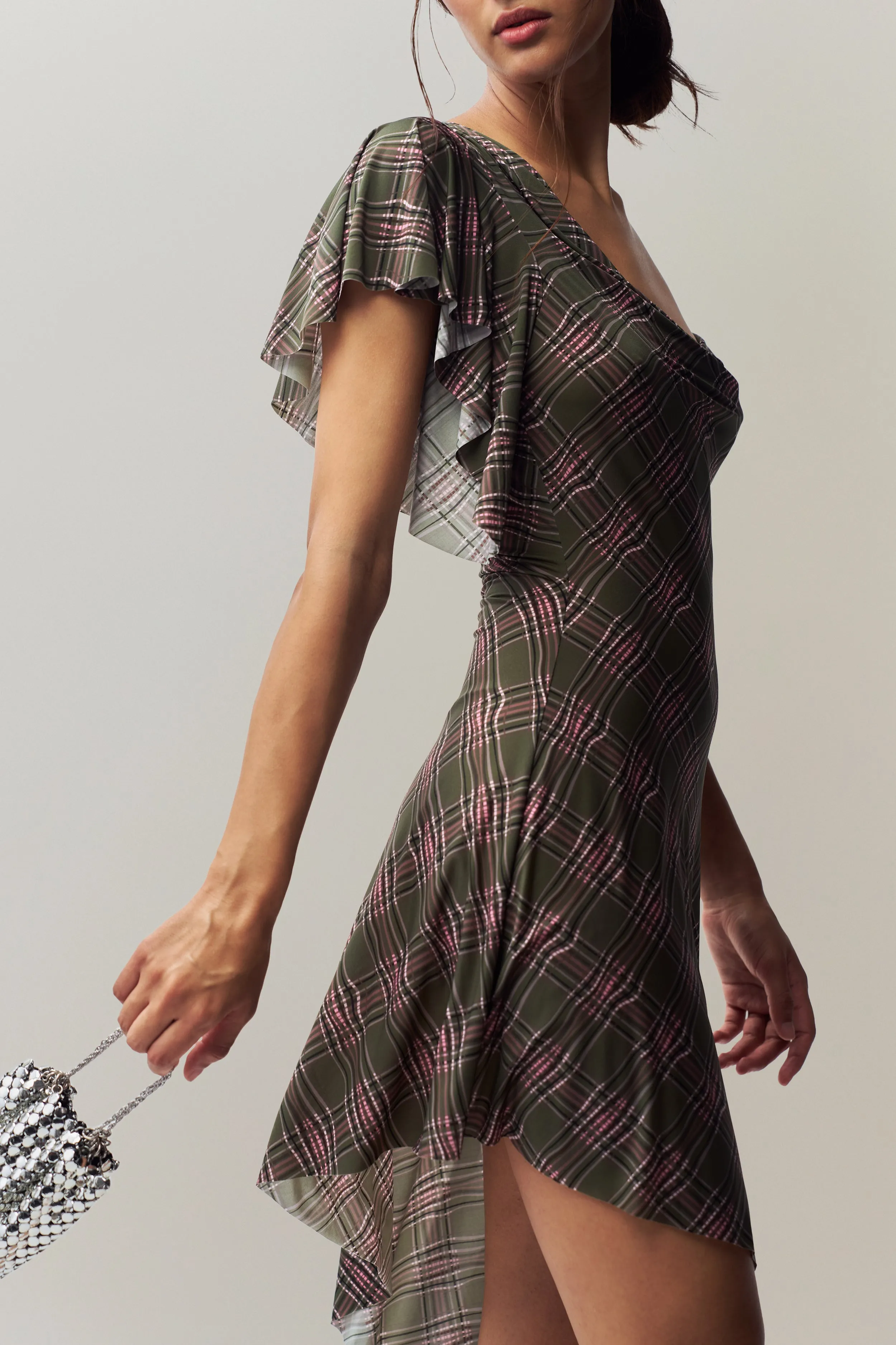 Palma Plaid Midi Dress