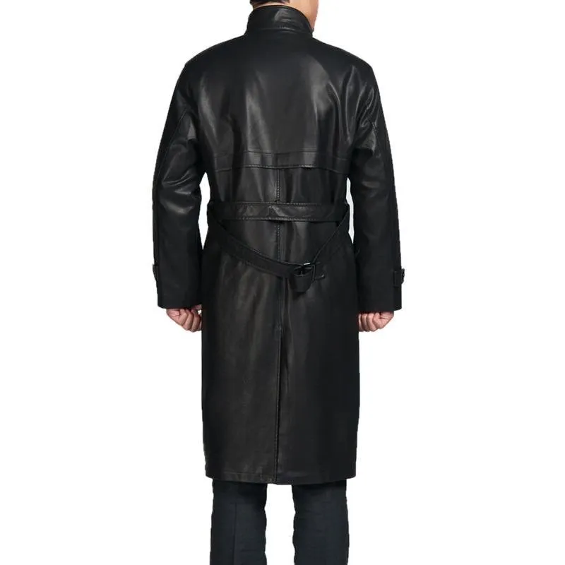 Parka Full Length Leather Coat
