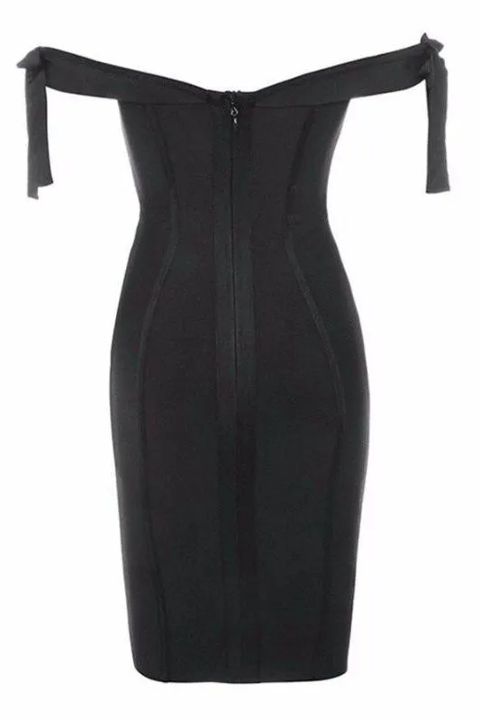 Penelope Bandage Mini Dress - Classic Black