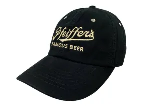 Pfeiffer's Famous Beer Brewing Company Retro Brand Black Strapback Relax Hat Cap