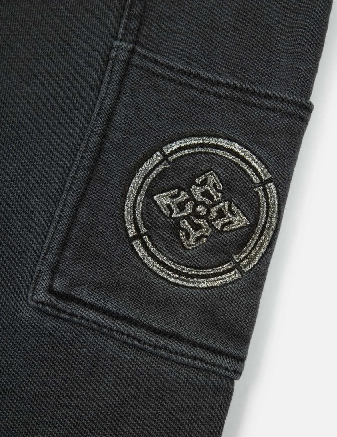 Pigment Dyed Logo and Kamon Embroidery Relax Fit Sweatpants