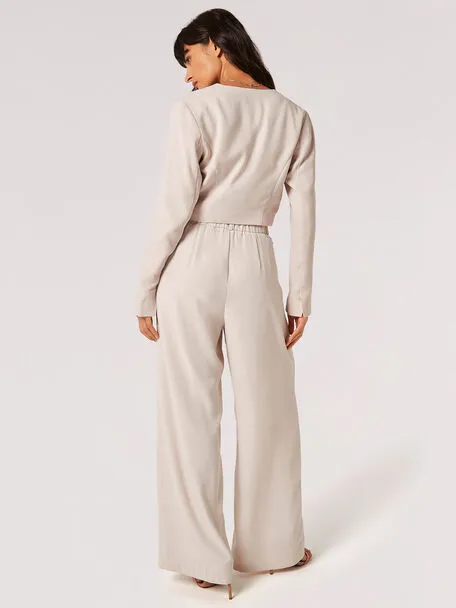 Pleat Detail Soft Tailored Pant