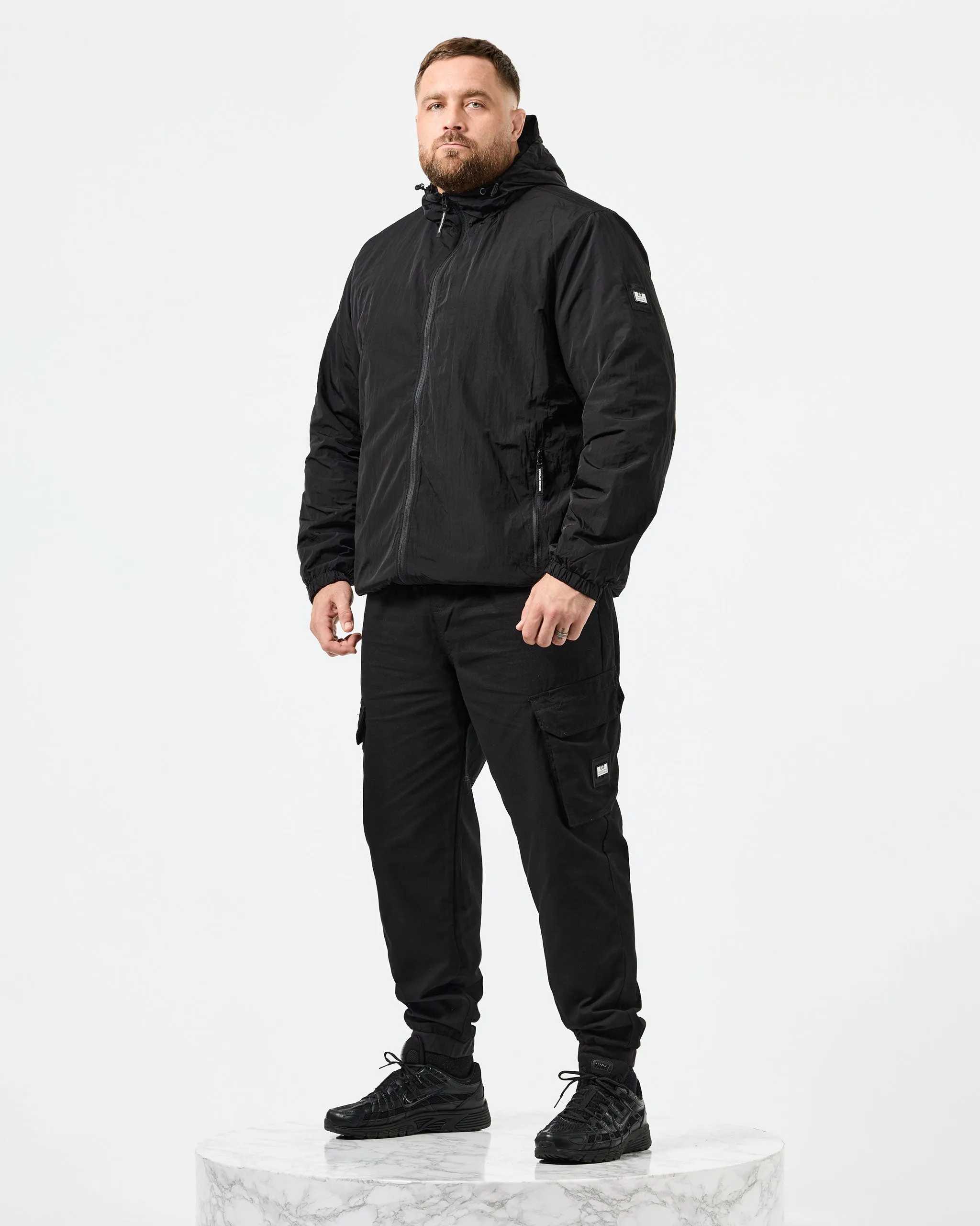 Plus Size - Technician Fleece-Lined Jacket Black