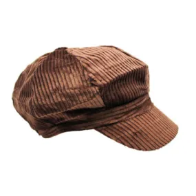 Poor Boy Corduroy Cap - Dark Brown