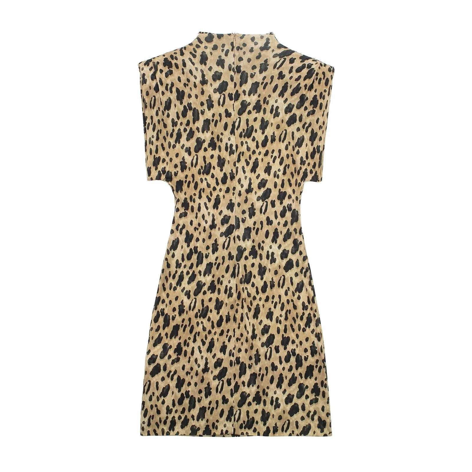 Pre Order:  Casual Leopard Print Slim Fit Dress