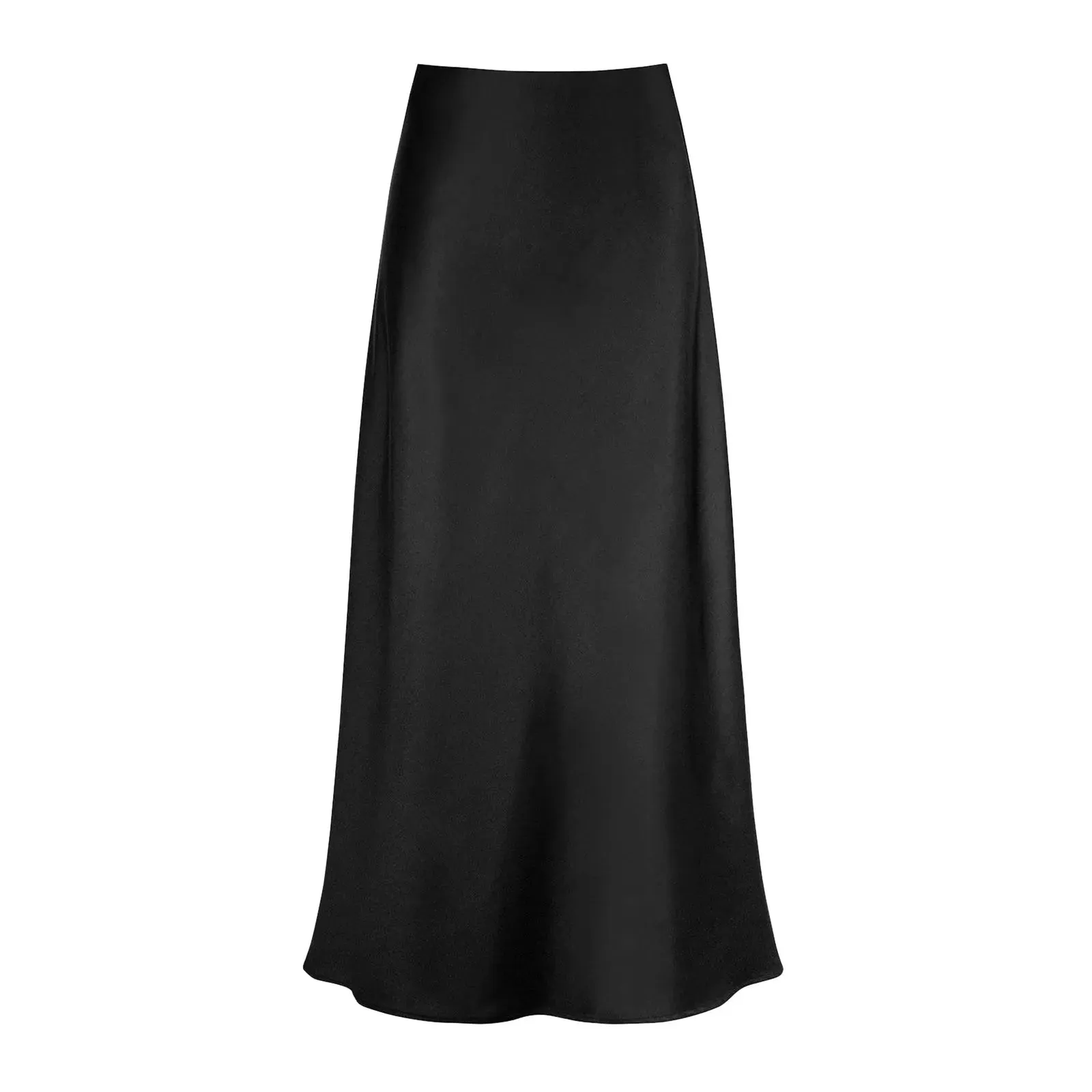 Pre Order:  Solid Satin A-Line Skirt