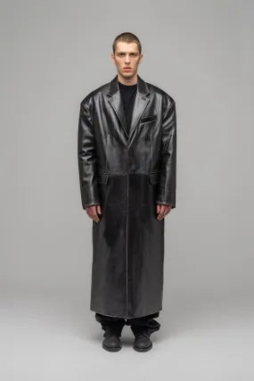 "ORION" LEATHER COAT