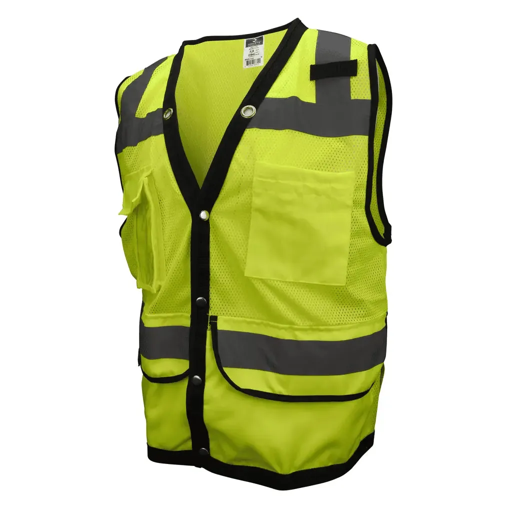 Radians Type R Class 2 Heavy Duty Surveyor Safety Vest - Green/3X