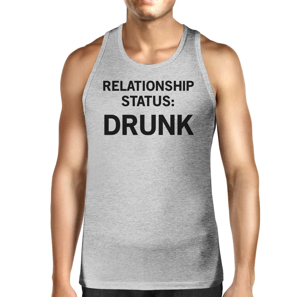 Relationship Status Men's Cotton Tanks Unique Design Graphic Tanks