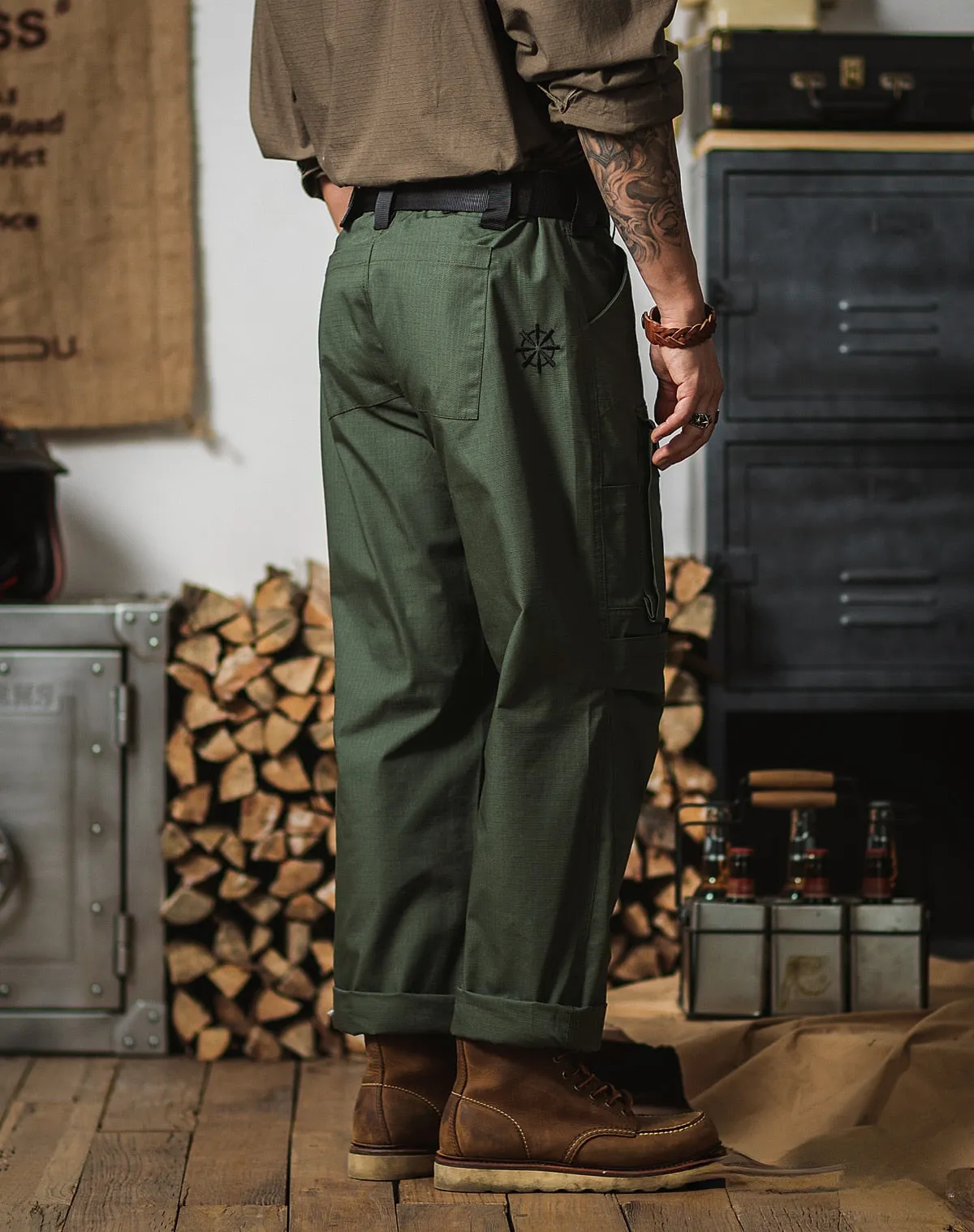 Retro Tactical Hunter Green Pants