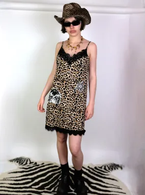 Reworked Leopard dress S/M 8-10