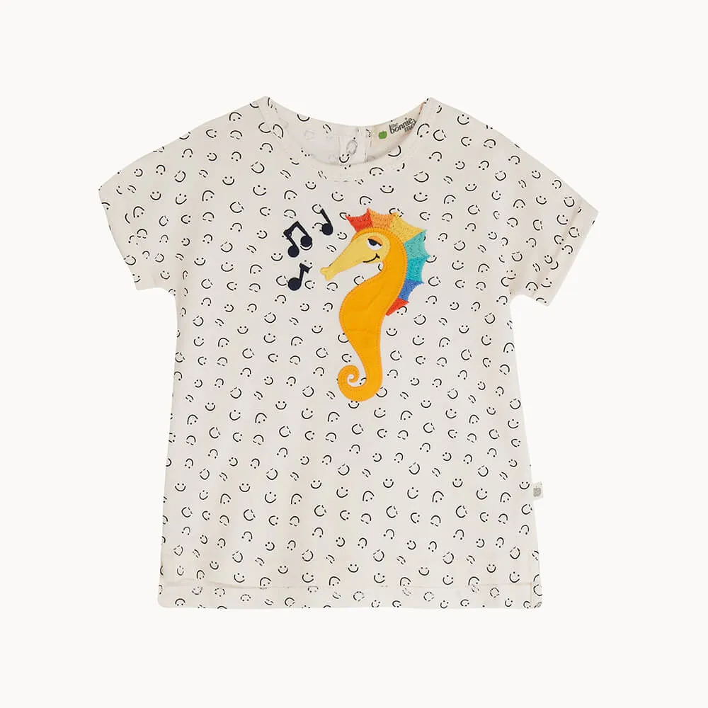 ROCKNESS - Seahorse Applique T Shirt