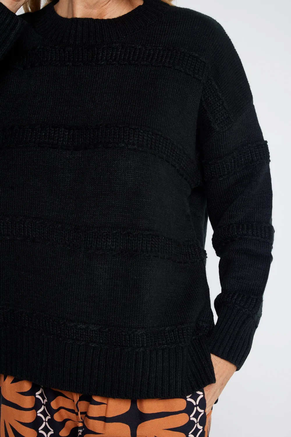 Rome Knit Jumper - Black