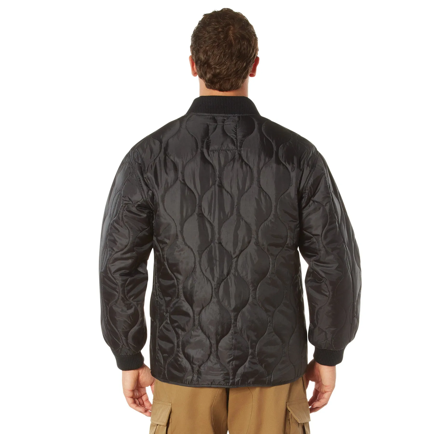 Rothco Quilted Woobie Jacket- BLACK