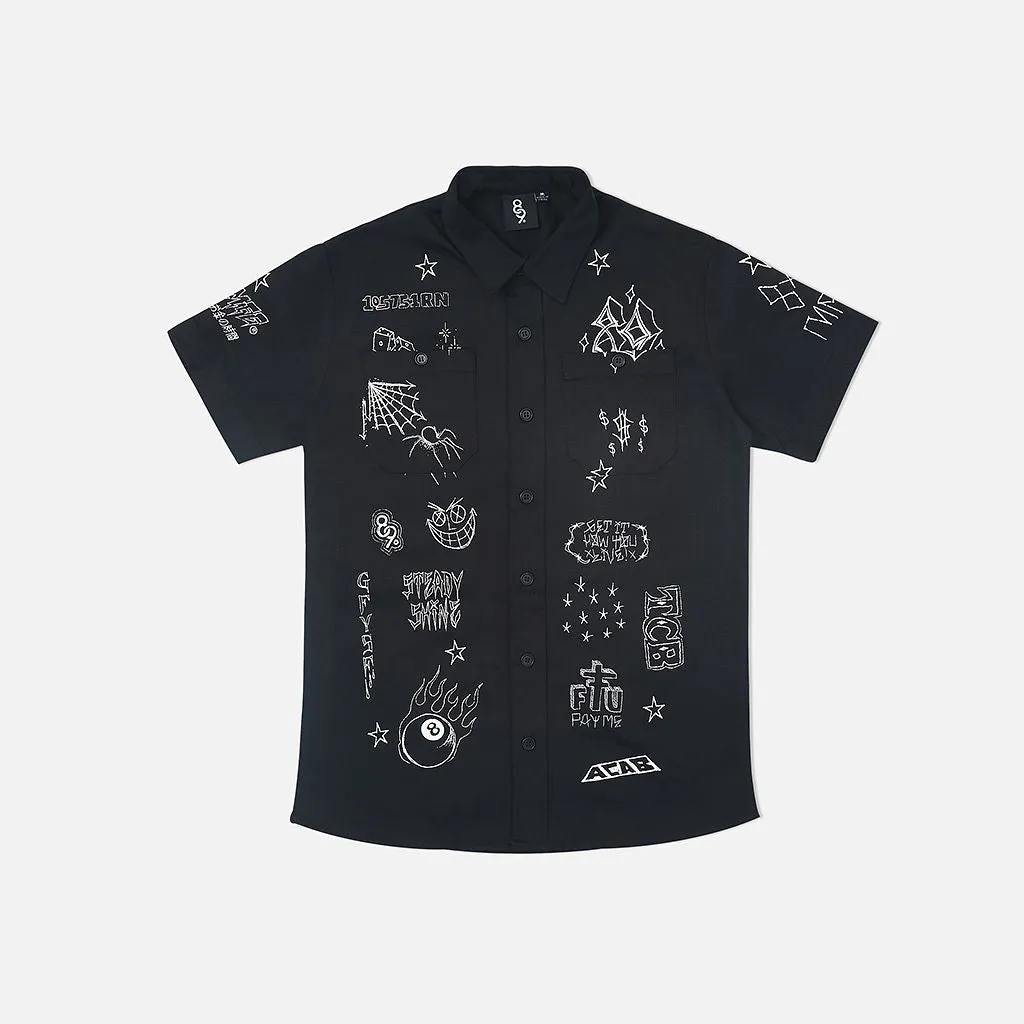 Scribblez Work Shirt Black