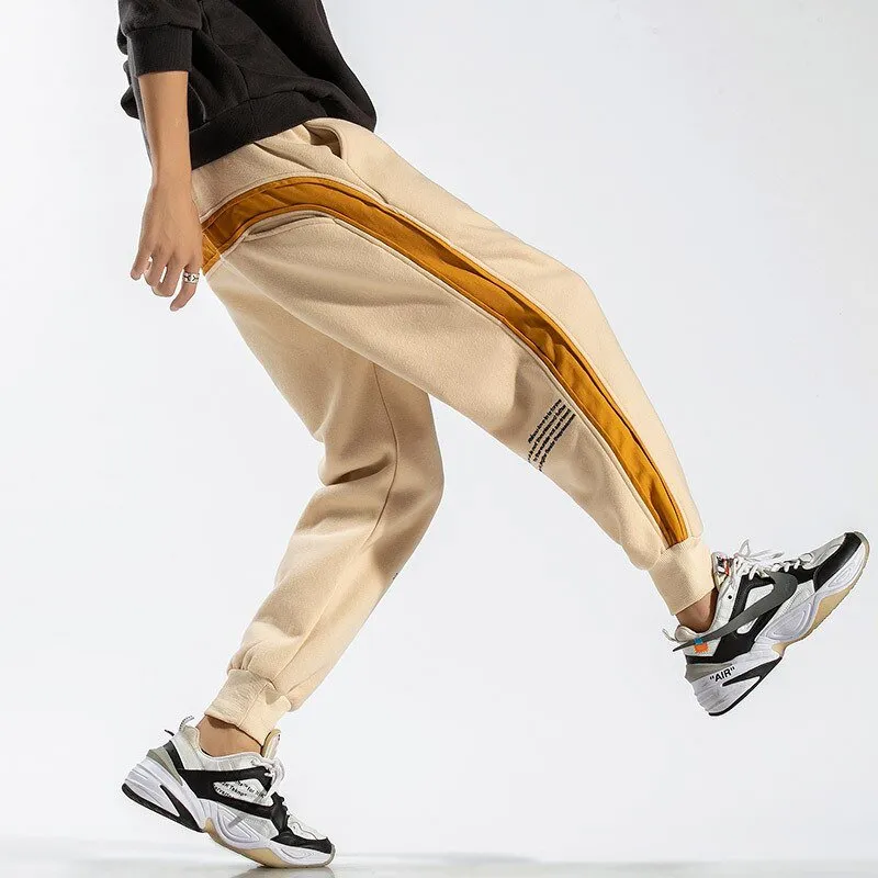 Side Striped Sweatpants Men Brand New Jogger Pants Men Fashion Streetwear Hip Hop Trousers Male Loose Fit Harem Pants