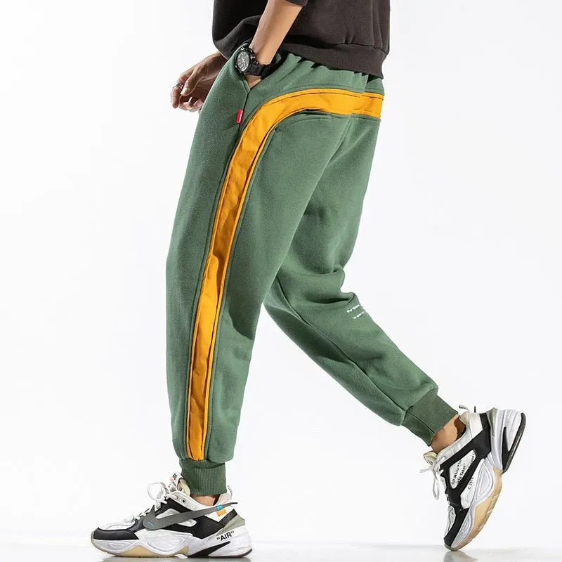 Side Striped Sweatpants Men Brand New Jogger Pants Men Fashion Streetwear Hip Hop Trousers Male Loose Fit Harem Pants