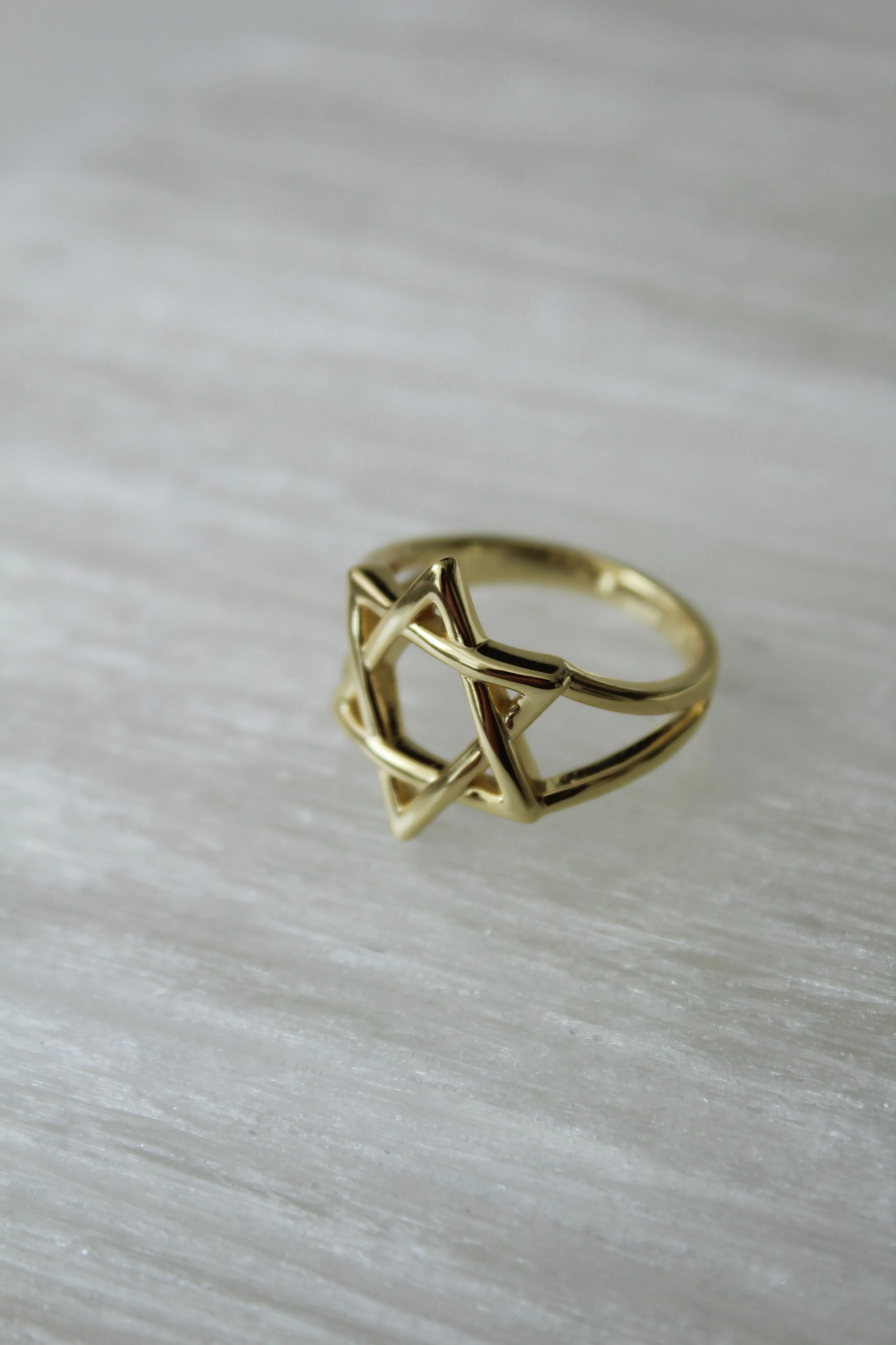 Solid Star of David Ring