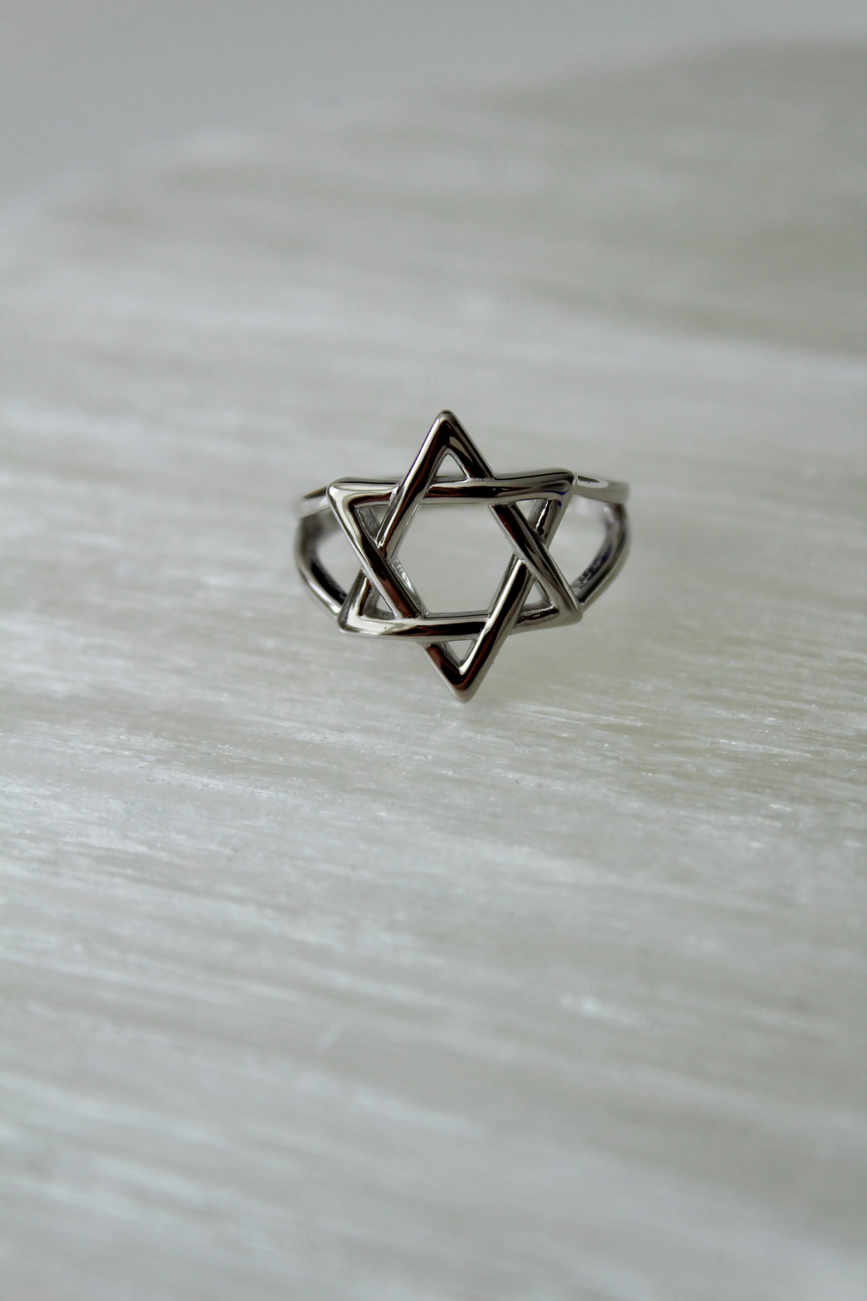 Solid Star of David Ring