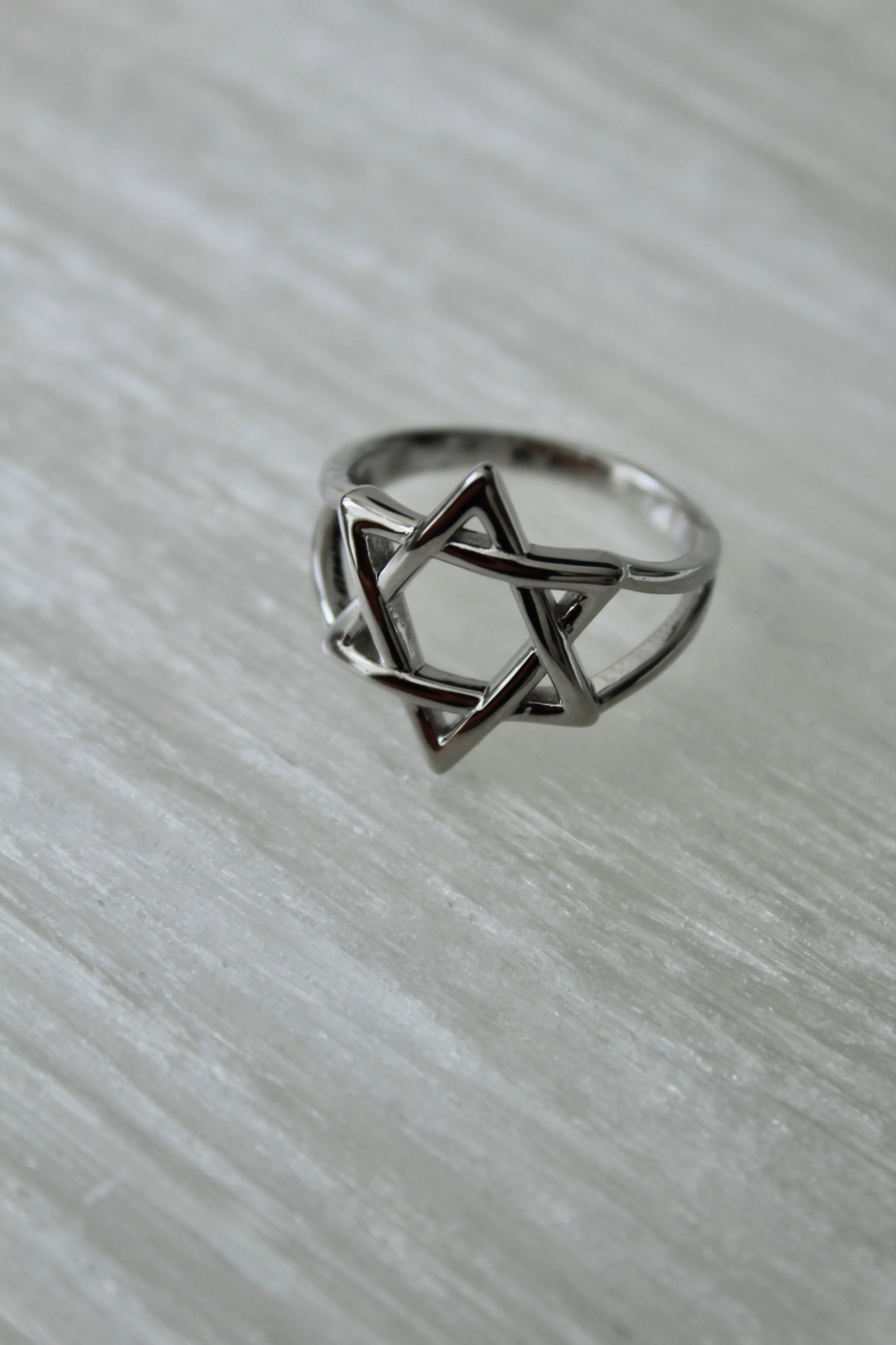 Solid Star of David Ring