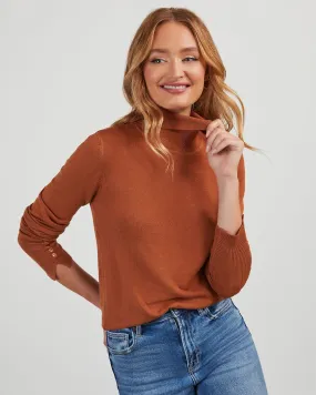 Something To Remember Turtleneck Long Sleeve Top