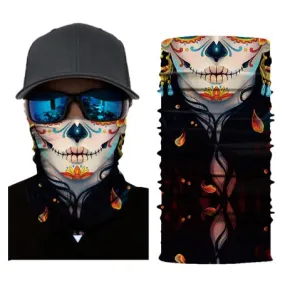 Sugar Skull Neck Scarf / Face Mask