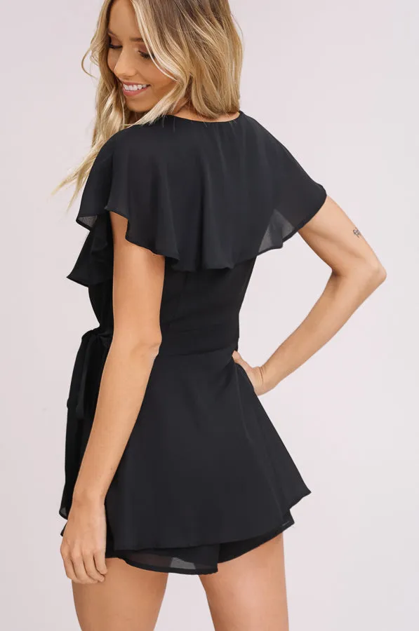 Sunday Funday Romper, Black