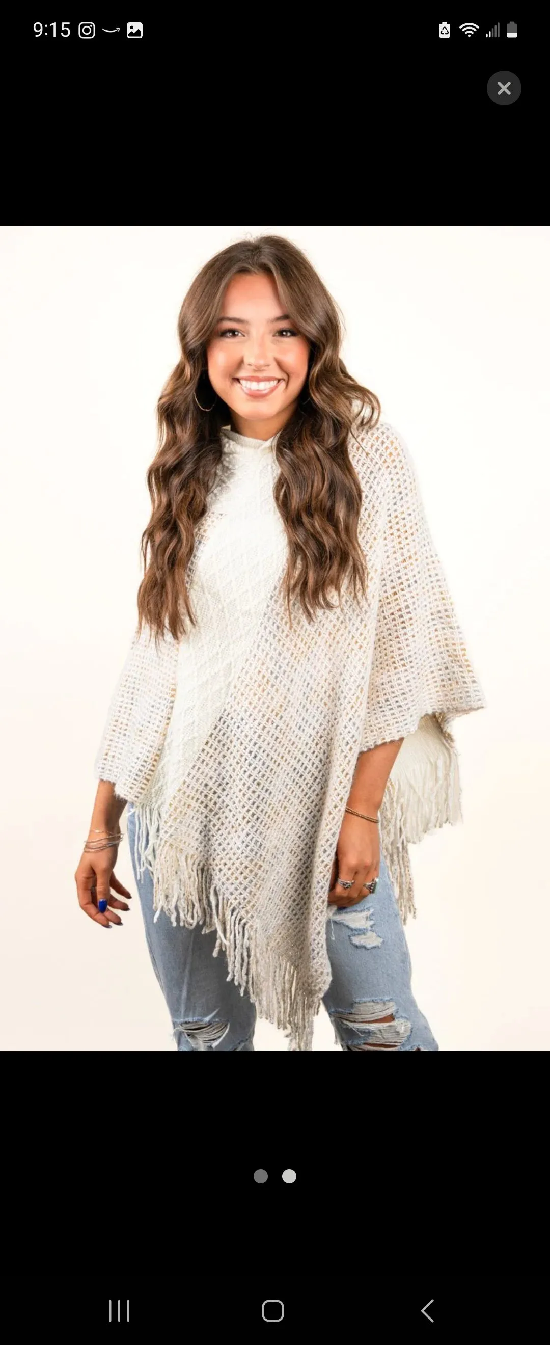 Super soft fringe poncho with a hood