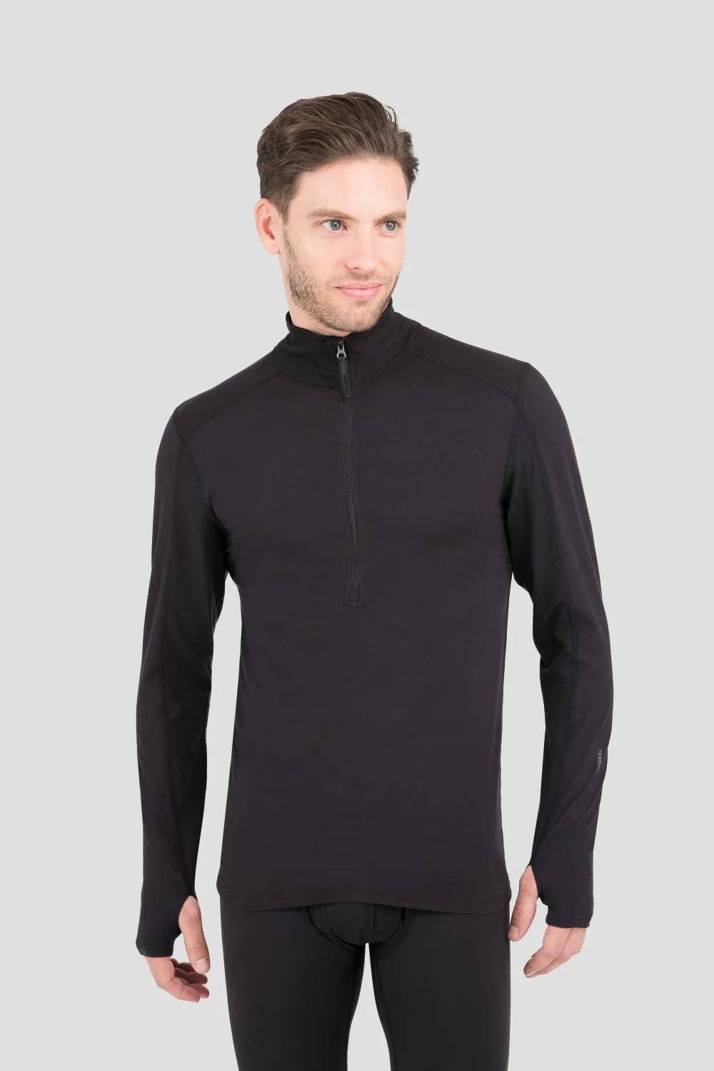 'Terramar' Men's 2.0 Thermolator® Performance Half Zip - Black