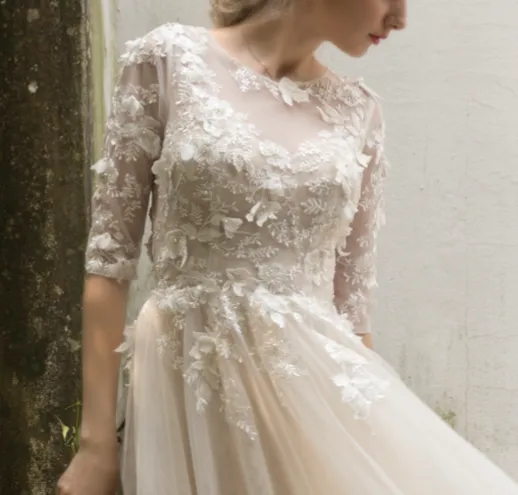 The Flynn Bohemian Wedding Gown