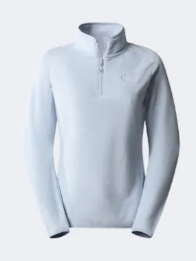 The North Face 100 Glacier 1/4 Women Skiing Fleece Dusty Periwinkle