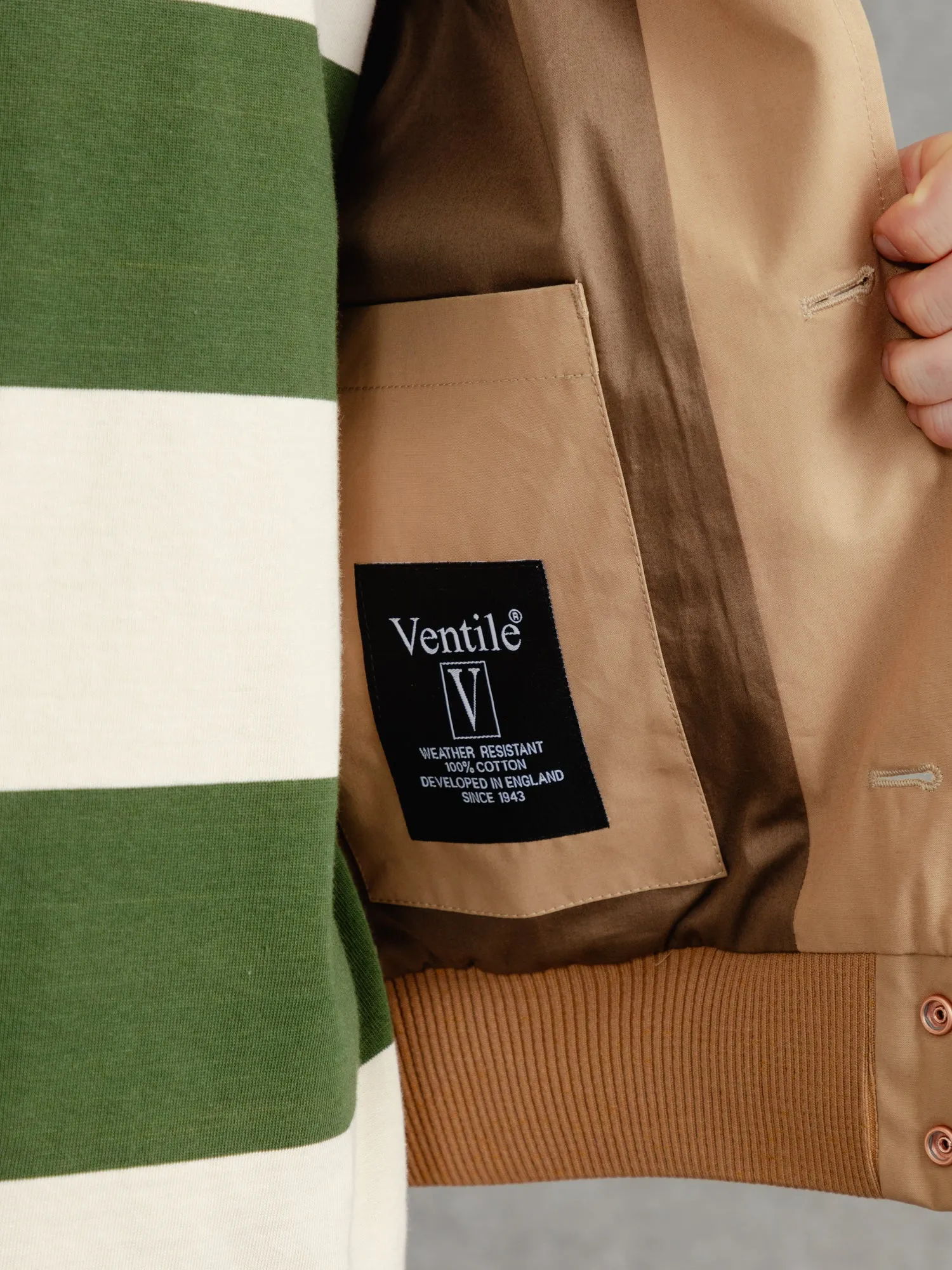 The Ventile® Bomber  - Caramel