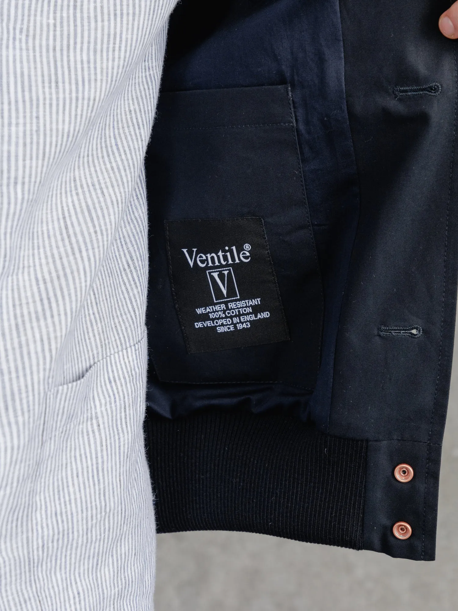 The Ventile® Bomber  - Ink