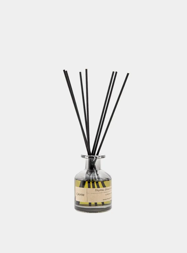 Thyme, Olive & Bergamot Reed Diffuser - Black