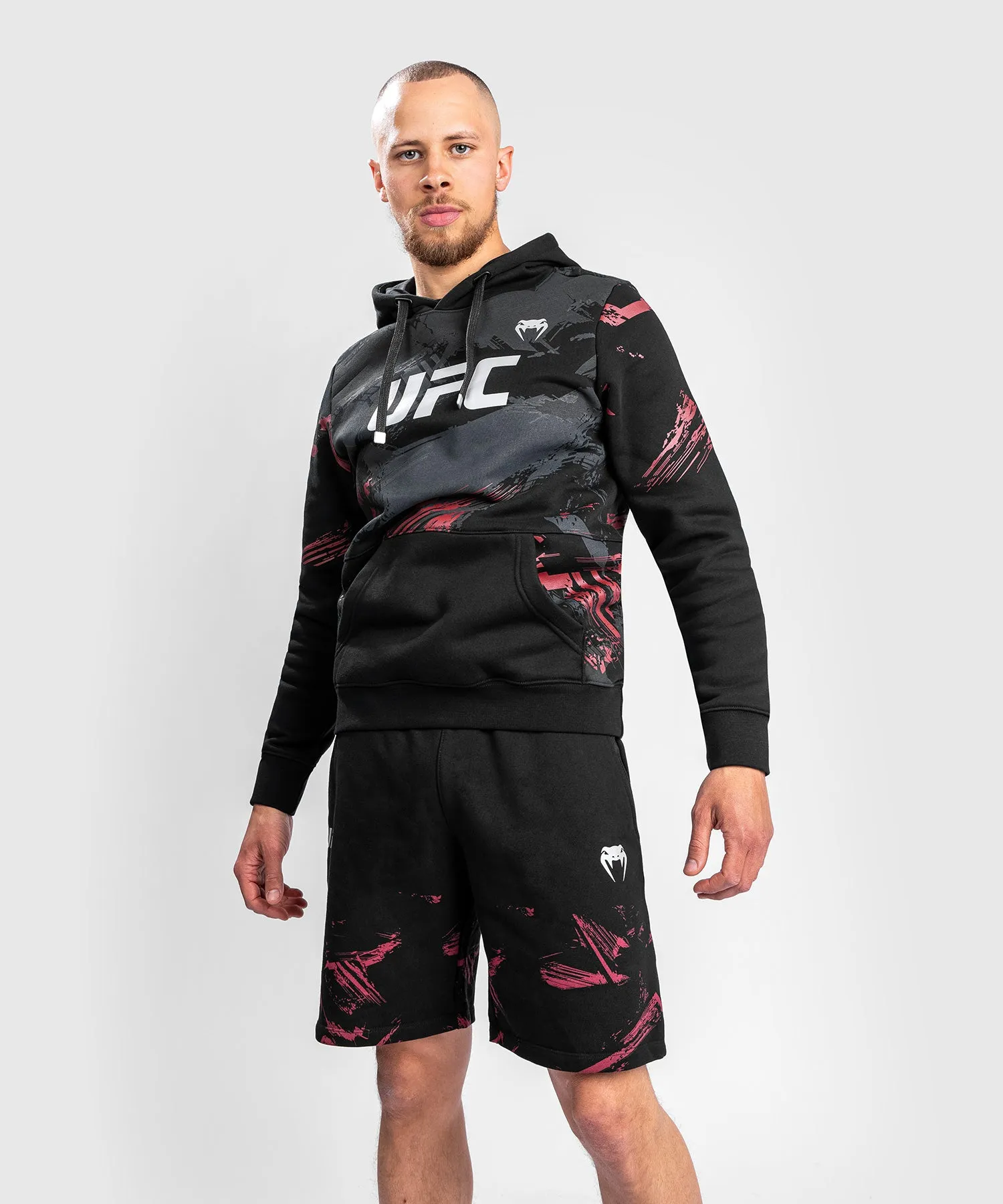 UFC Venum Authentic Fight Week 2.0 Men’s Pullover Hoodie - Black/Red