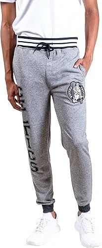 Ultra Game NBA Official Men’s Super Soft Game Day Jogger Sweatpants - Unisex, Boston Celtics, Black Marl|Boston Celtics